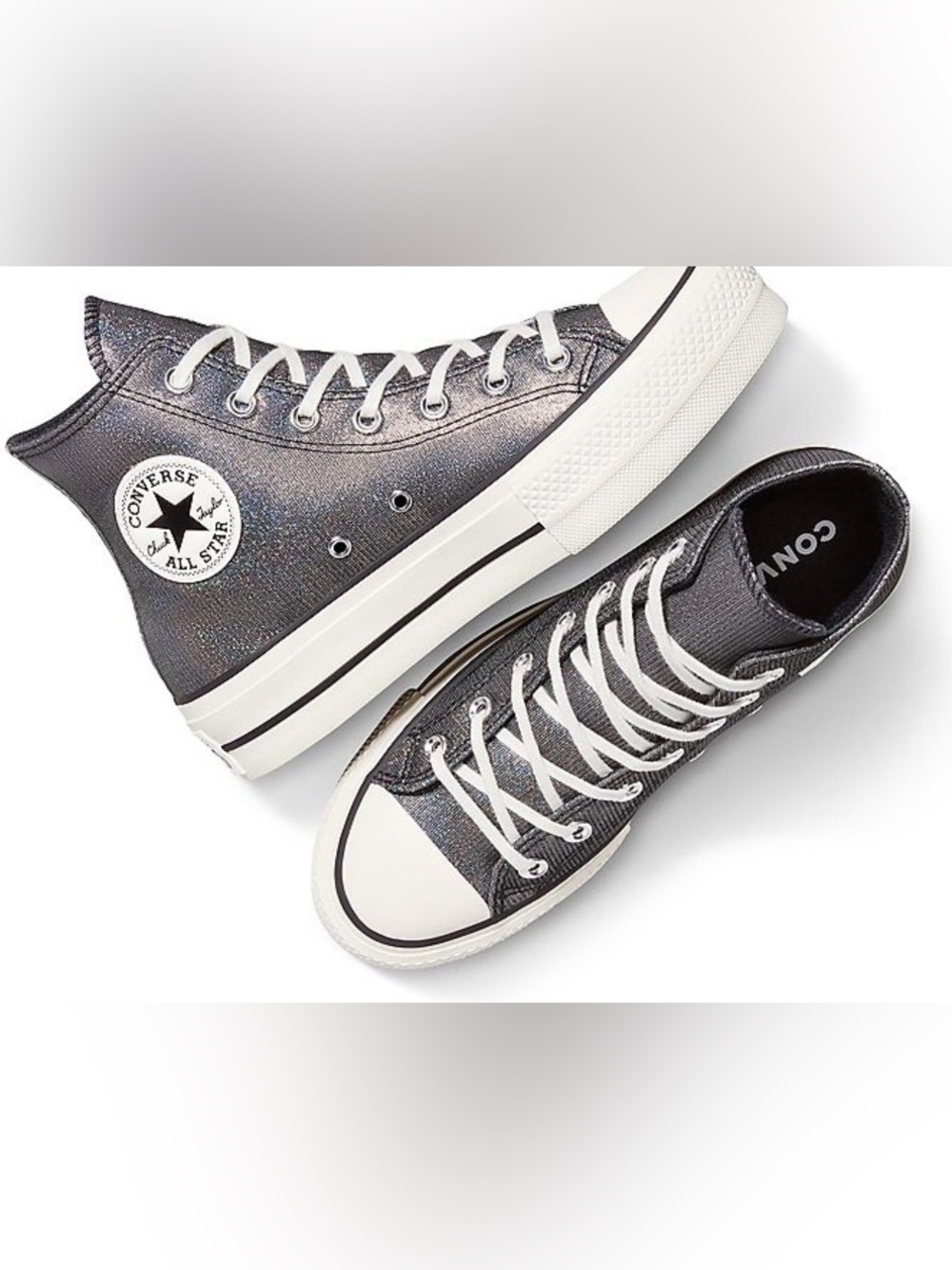 NIB Converse Chuck Taylor All Star Lift Platform Sparkle Size 8